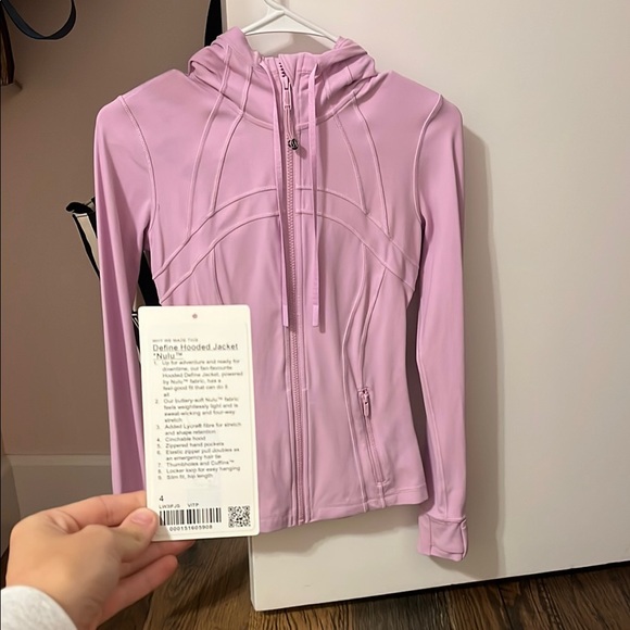 Lululemon Athletica Light Pink Hooded Jacket - Picture 1 of 3